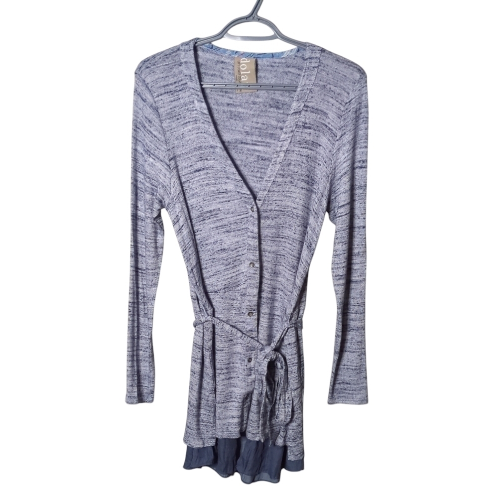 Anthropologie Dolan Left‎ Coast Nomi Cardigan Heather Blue Size Small